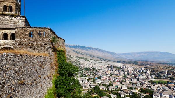 city view of Appollonia in a tour of Albania